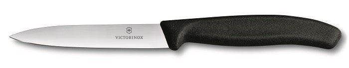 Swiss Classic Chopping Knife Straight Pointed 10 cm Black