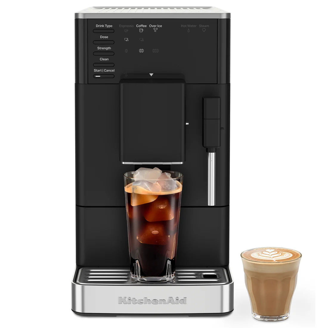 Automatický kávovar KF2 s programom na ľadovú kávu – matná čierna