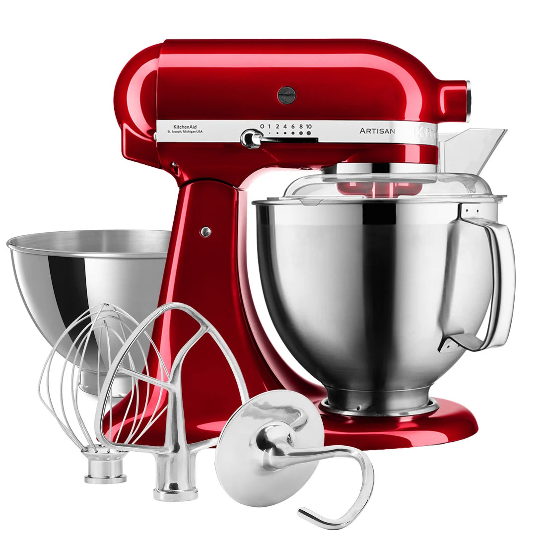 Kuchynský robot Artisan Premium 4,8 L – červená metalíza