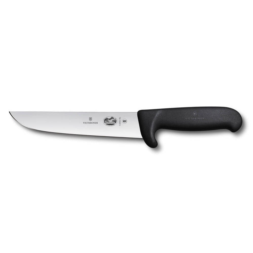 Fibrox Meat and Butcher Knife 18 cm – Black Safety Nose