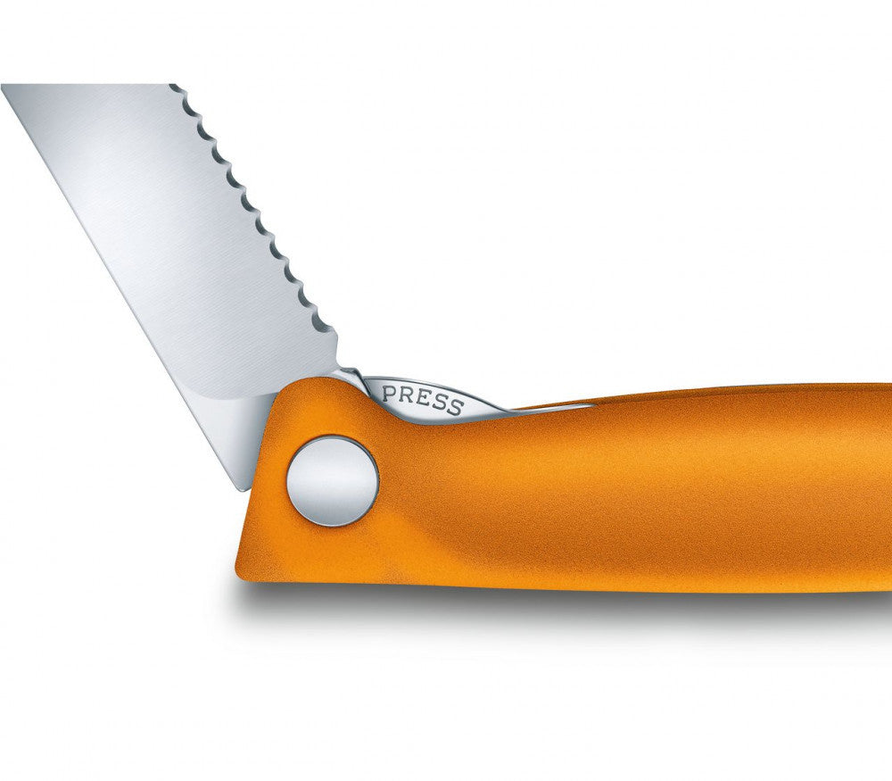 Swiss Classic Folding Knife Serrated – Orange
