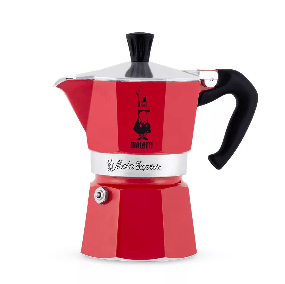 Moka kávovar Moka Express, 3 šálky – červený