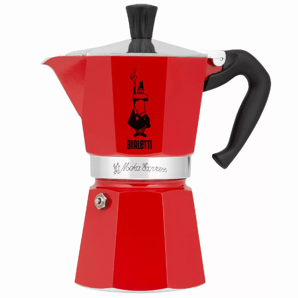Moka kávovar Moka Express, 6 šálok – červený