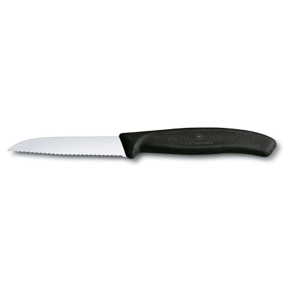 Swiss Classic Vegetable Knife Serrated Black