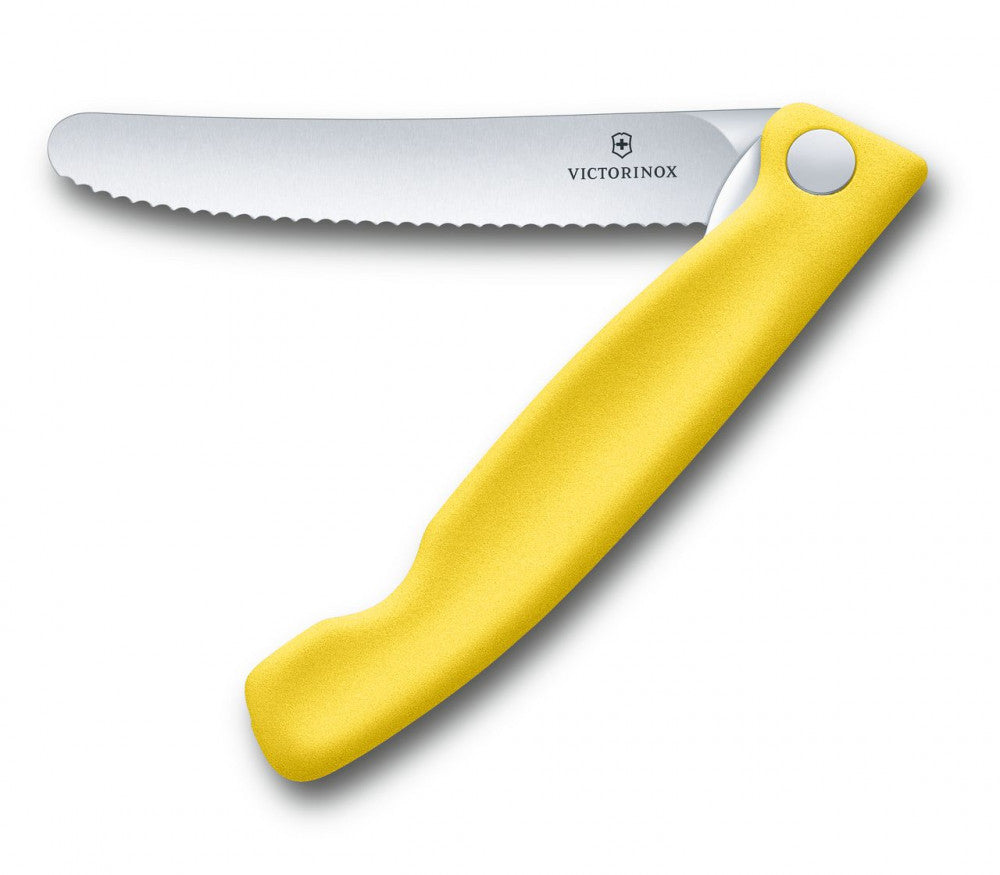 Swiss Classic Folding Knife Serrated – Yellow