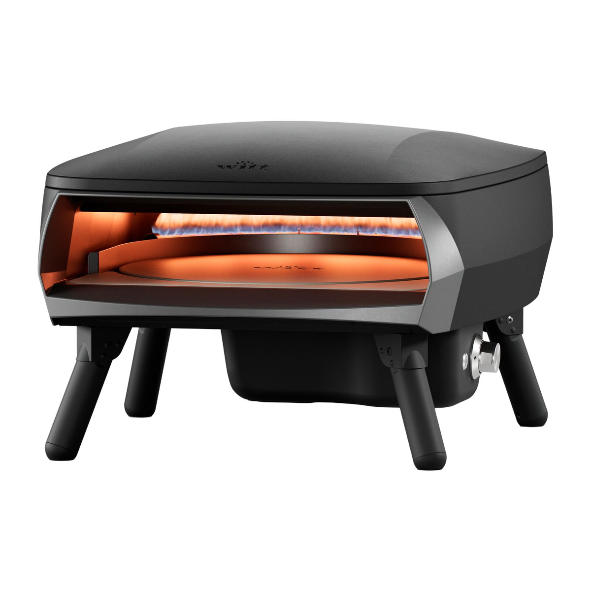 Pec na pizzu Piccolo Rotante 16" – čierna