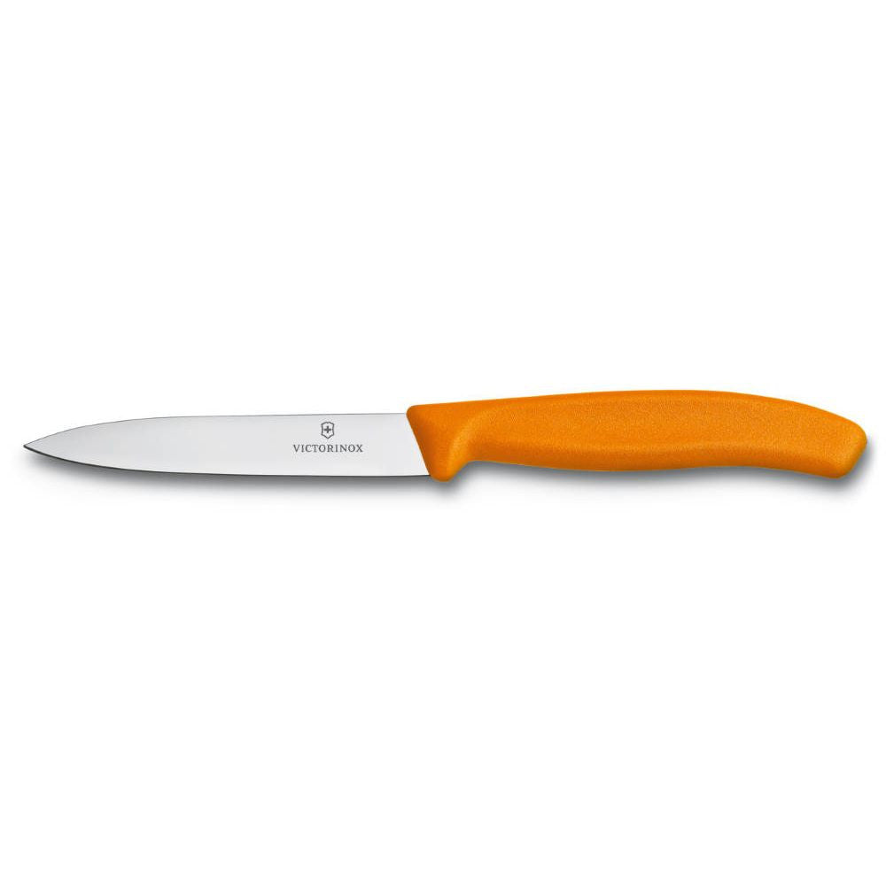 Swiss Classic Chopping Knife Straight Pointed 10 cm Orange