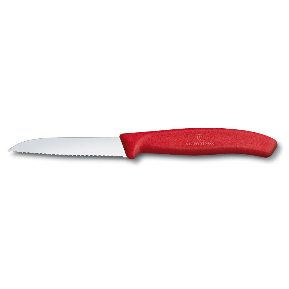 Swiss Classic Vegetable Knife Serrated Red