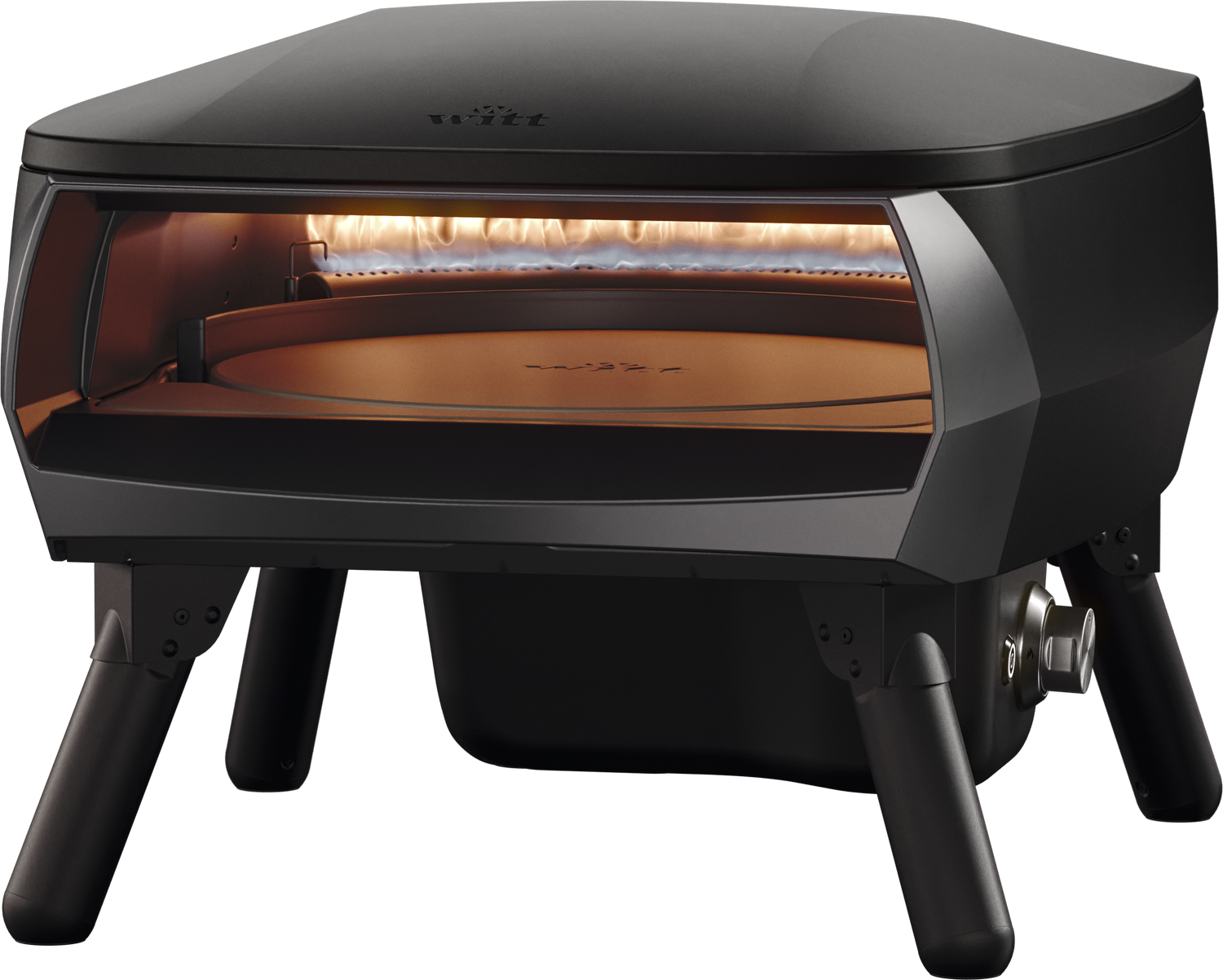 Pec na pizzu Piccolo Rotante 13" – čierna
