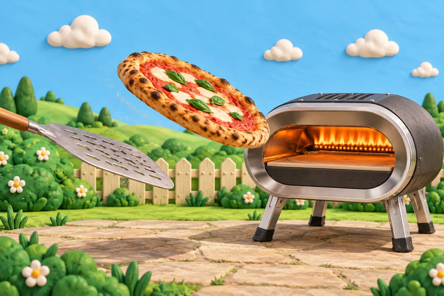 Odhadni silu a traf pizzu do pece.